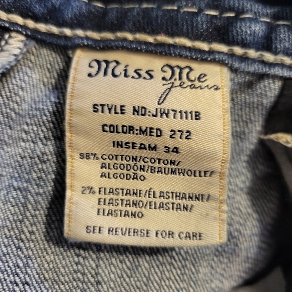 Miss Me Women's Adorned Signature Boot Jeans - Picture 10 of 14